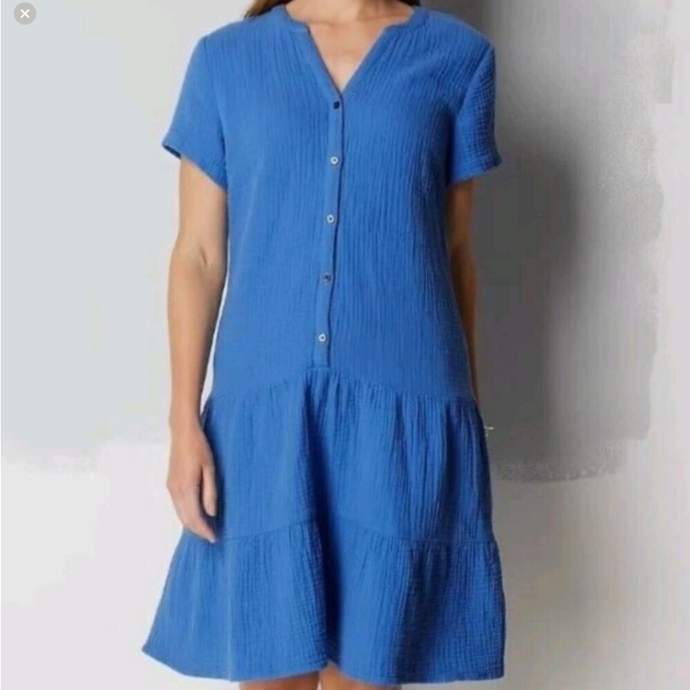 J.Jill Gauze Tiered Dress